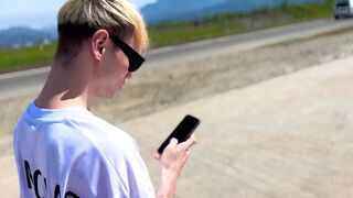 Nick Lewis Convinced a Handsome Straight Guy to Give Him a Bliwjob for Funds on a Beach