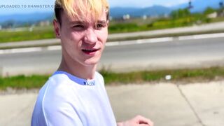 Nick Lewis Convinced a Handsome Straight Guy to Give Him a Bliwjob for Funds on a Beach