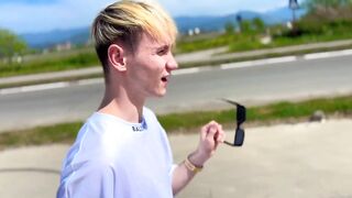 Nick Lewis Convinced a Handsome Straight Guy to Give Him a Bliwjob for Funds on a Beach