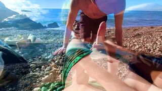 Gay teen sex in the public beach - 2 image