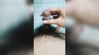 the Asian man pulled his penis