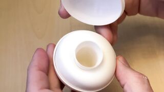 New Masturbation Toy + Small Cock = Cumshot / Part 1