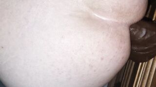 While my wife is in the middle of my fucking ass, I mocue my fucking ass