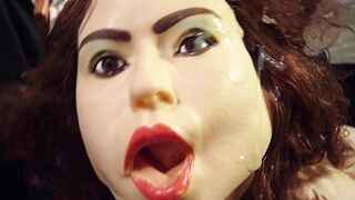 Sex doll facials - Massive cum! Cumshots in the face of different sex dolls!