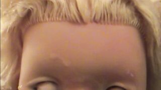 Sex doll facials - Massive cum! Cumshots in the face of different sex dolls!