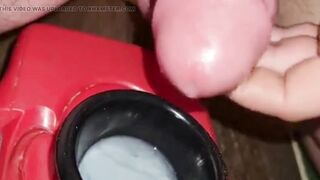 Extreme Closeup Huge Thick Load of Cum Edged Out Into Cup and Swallowed
