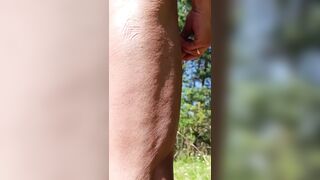 Hot summer day. It's good to be naked and jerk your dick. - 7 image