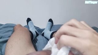 ABDL diaper Boy Jerking OFF and cumming in his diaper