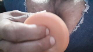 hungry analcunt dripping and swallow huge dildo