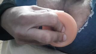 hungry analcunt dripping and swallow huge dildo