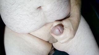 Chubby Daddy Masturbating A Thick Load Of Cum For Your Enjoyment