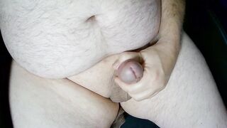 Chubby Daddy Masturbating A Thick Load Of Cum For Your Enjoyment