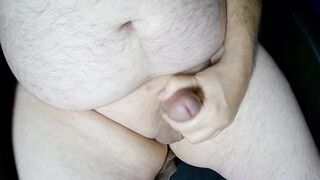 Chubby Daddy Masturbating A Thick Load Of Cum For Your Enjoyment