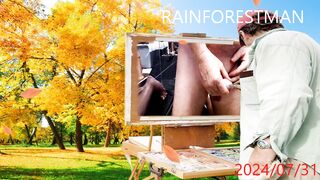 Rainforest-man Getting a Hard On. - 8 image