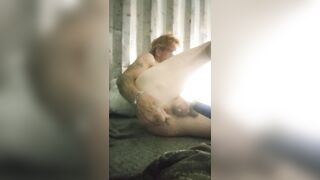 Solo play me wanting cock in my mouth and one in my ass