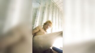 Solo play me wanting cock in my mouth and one in my ass