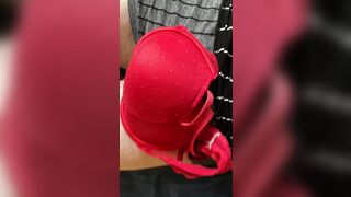 Underwear cummed in her