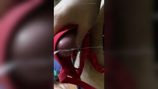 Underwear cummed in her