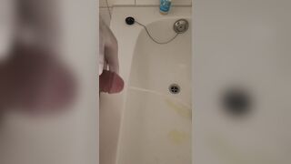 Masturbation boy and Golden shower