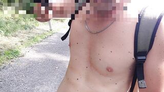 nude naked walking woods - 10 image