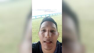 Jerking off in public on the waterfront