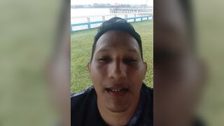 Jerking off in public on the waterfront