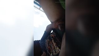 Jerking off in public on the waterfront