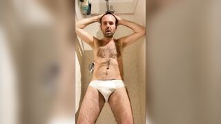 Pissing Wearing White Briefs