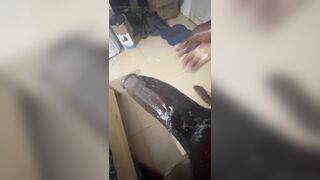 BBC Veiny Cock Daddy Jerks off with Cream