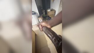 BBC Veiny Cock Daddy Jerks off with Cream