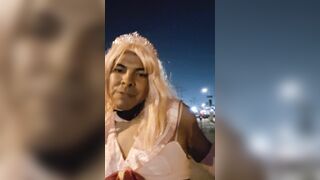 Princess walking around