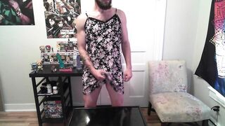 humiliated white sissy jerks his cock for you - 2 image