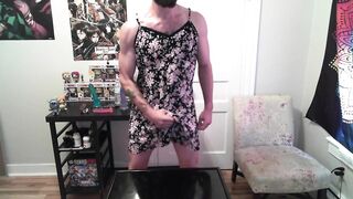 humiliated white sissy jerks his cock for you