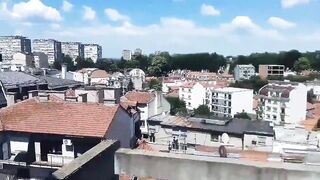 Construction breaktime (showing ass & jerking)