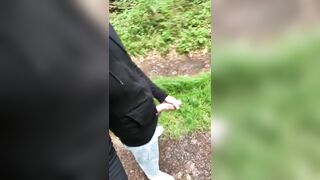 Pissing and wanking in the forest - 6 image