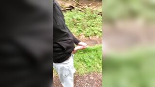 Pissing and wanking in the forest - 9 image