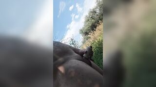 Outdoor Masturbation on a bike ride