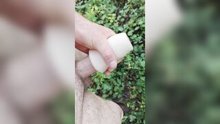 Outdoor Masturbation on a bike ride