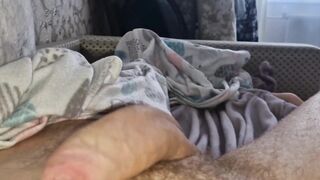 Fiery Orgasm From a Thick Huge Dick, Lots of Cum in Fountains! Eat It All!