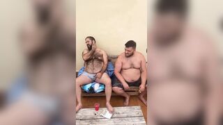 Tuosotexl: Two Bears Giving Cock to Submissive Cub