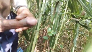 Village Twink Jerking Big Cock Outdoors - 10 image