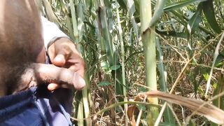 Village Twink Jerking Big Cock Outdoors - 2 image