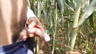 Village Twink Jerking Big Cock Outdoors - 3 image