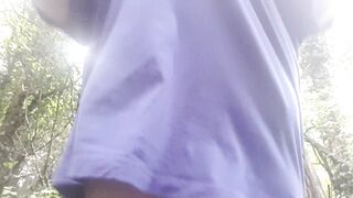 Strip in the cold and wet