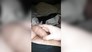 Two big cum spurts in one video!