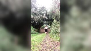 In a black skirt with lace for a night out