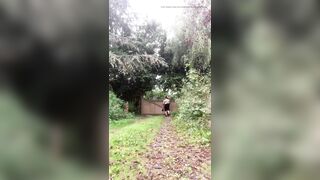 In a black skirt with lace for a night out