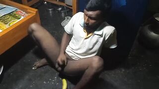 Indian gay boy fuking her big ass in cucumber  - 5 image