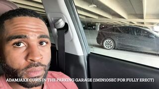 AdamJaxx Cums In the Parking Garage