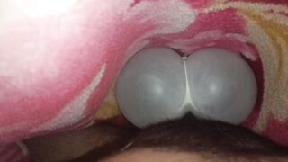 Homemade pocket pussy fucking